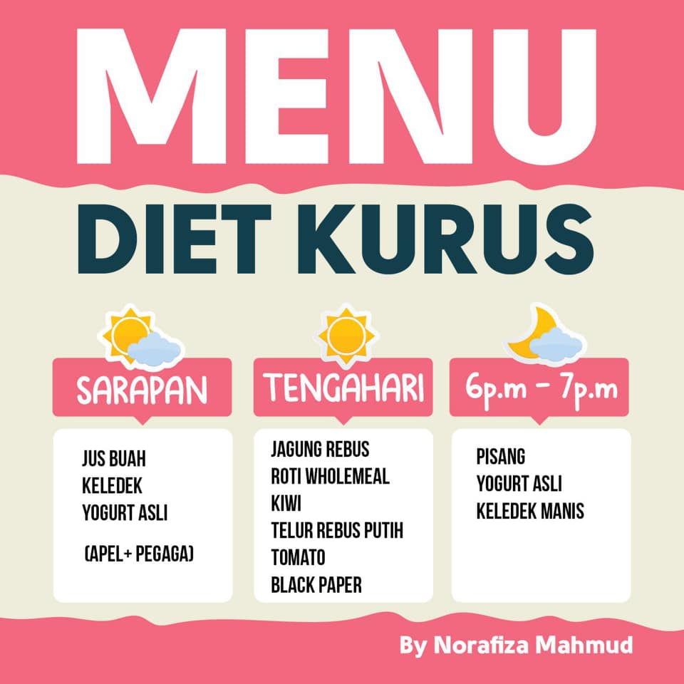 menu diet tanpa nasi
